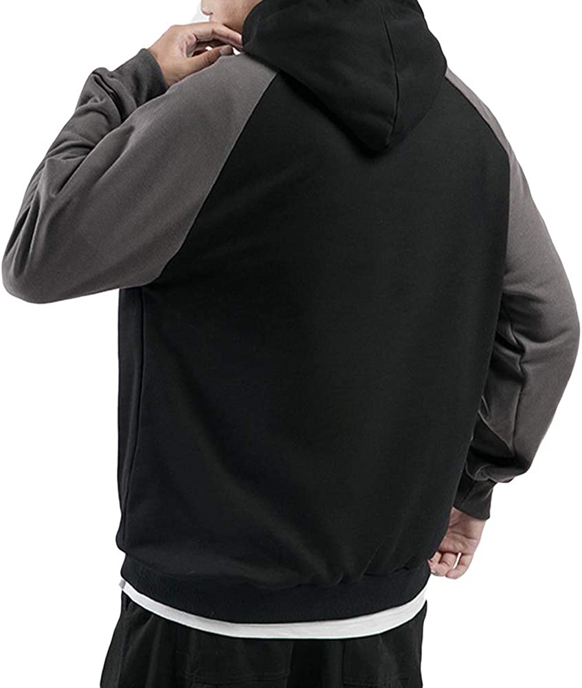 パーカー メンズ プルオーバー 長袖 刺繍 綿 スウェットパーカー カジュアル 黒 大きいサイズ